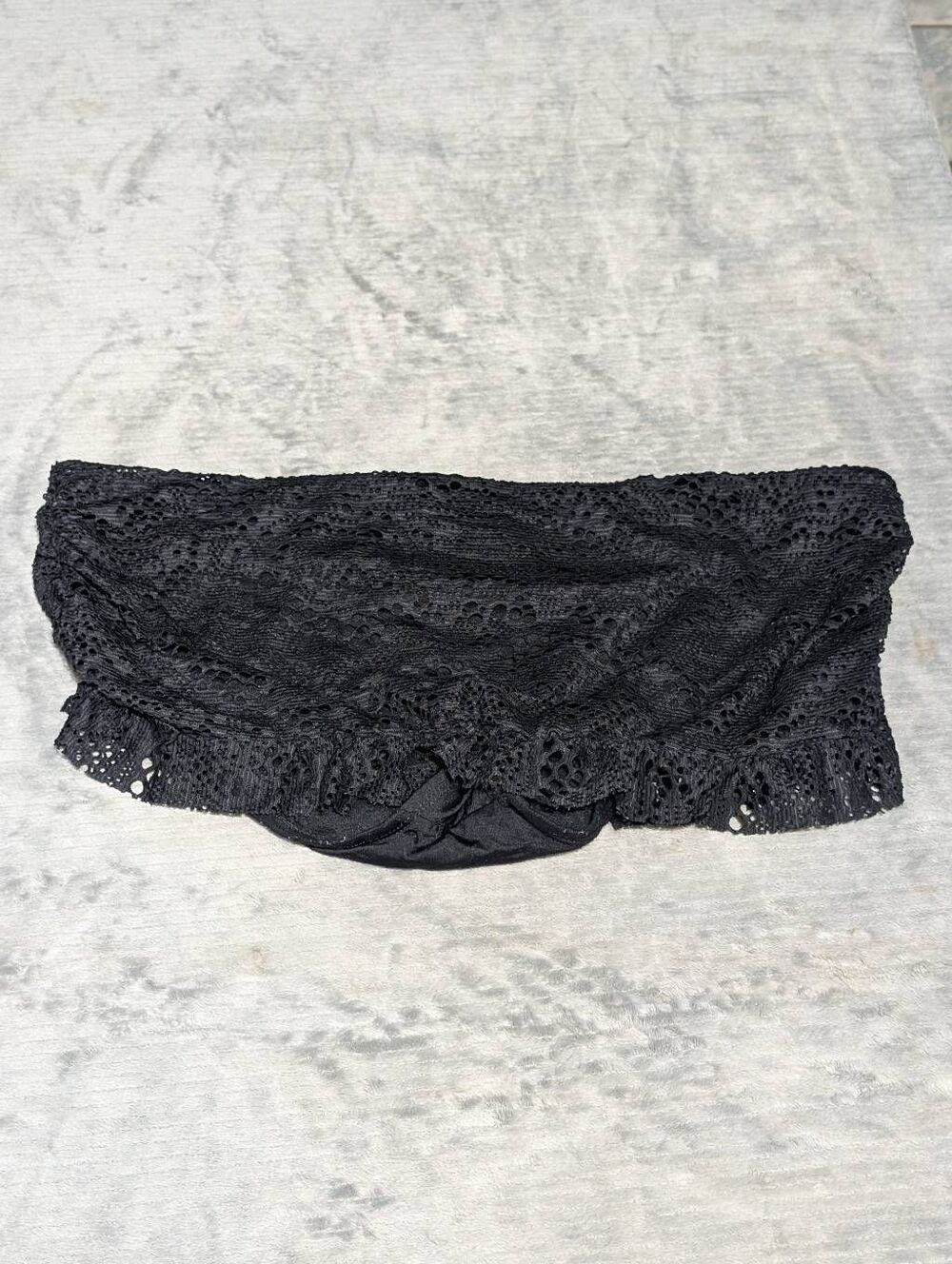 MOSSIMO Women's size XL Black Lace Skirt Swim Bottom
